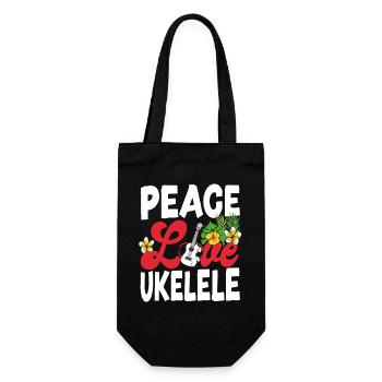 Ukulélé hawaïen Ukulélé Ukulélé Girl Peace - Sac à bouteille - noir - Devant
