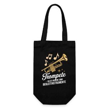 Trumpet, everything else is an accompaniment - Gift Bag for Bottles - black - Front