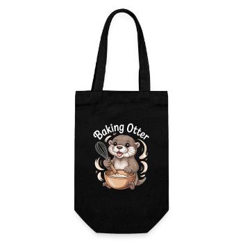 Otter Humor - Geschenkbeutel für Flaschen - Schwarz - Vorne