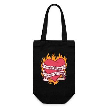 Wife of a farmer Mother - Gift Bag for Bottles - black - Front