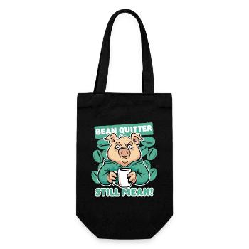 Kaffeeentzug Koffeinfrei Ex-Kaffeetrinker - Geschenkbeutel für Flaschen - Schwarz - Vorne