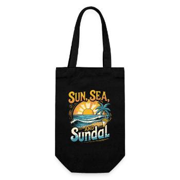 Tamil Tamilisch Sri Lanka Sun Sea And Sundal - Geschenkbeutel für Flaschen - Schwarz - Vorne