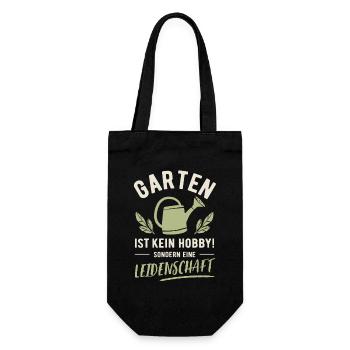 Jardin | Ce n’est pas un passe-temps mais une passion - Sac à bouteille - noir - Devant