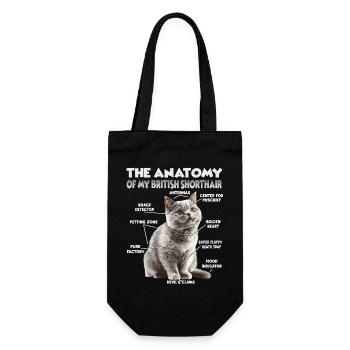 British Shorthair T | Cats Fan Cats British - Gift Bag for Bottles - black - Front