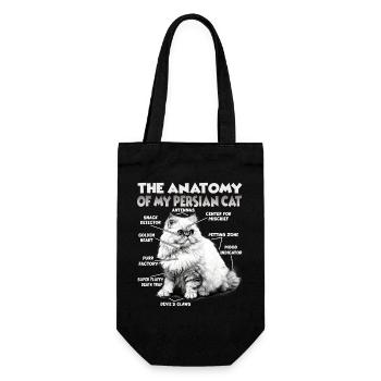 Motifs de chats mignons et de femmes Dit des chats - Sac à bouteille - noir - Devant