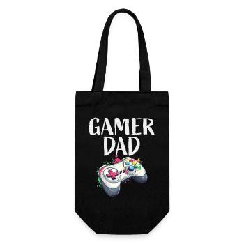 Gamer Dad Controller Splash - Gift Bag for Bottles - black - Front