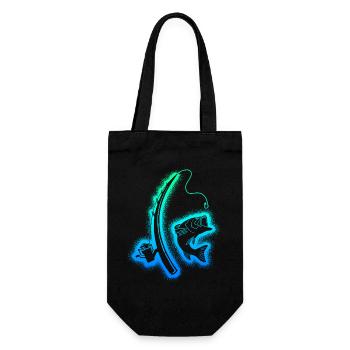 Pêche Pêcheur Enfants Hommes Garçons Pêcheurs - Sac à bouteille - noir - Devant