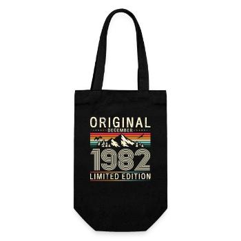 44e anniversaire Original Décembre Né en 1982 - Sac à bouteille - noir - Devant