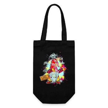 CHEF WICHTEL Dab Graffiti Männlich Xmas - Geschenkbeutel für Flaschen - Schwarz - Vorne