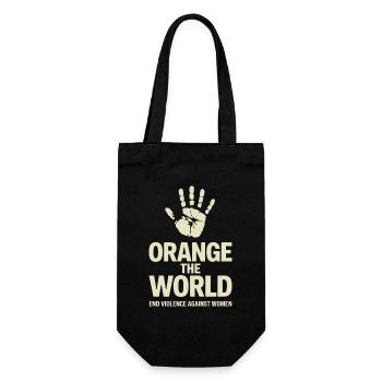 Orange The World - Gift Bag for Bottles - black - Front