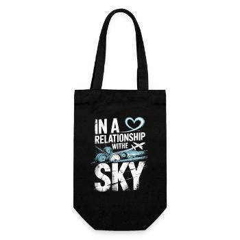 Dans une relation avec l’avion du ciel - Sac à bouteille - noir - Devant