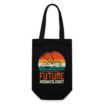 Futur archéologue Fossil Skull - Sac à bouteille - noir - Devant