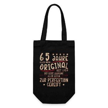 65 Years Original: Since 1959 - Gift Bag for Bottles - black - Front