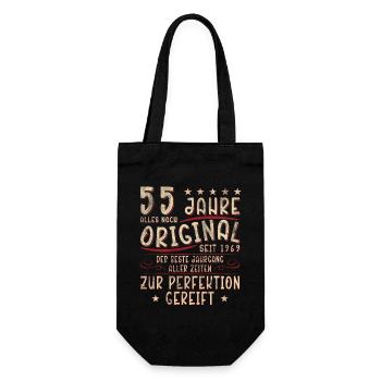 55 years of original since 1969 - Gift Bag for Bottles - black - Front