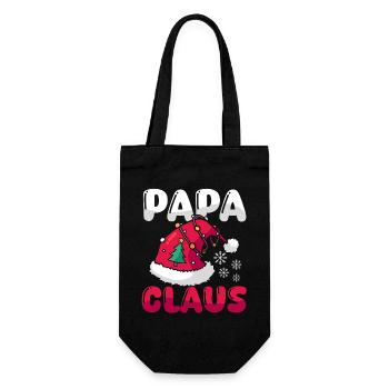 Noël du Père Noël Papa Noël - Sac à bouteille - noir - Devant