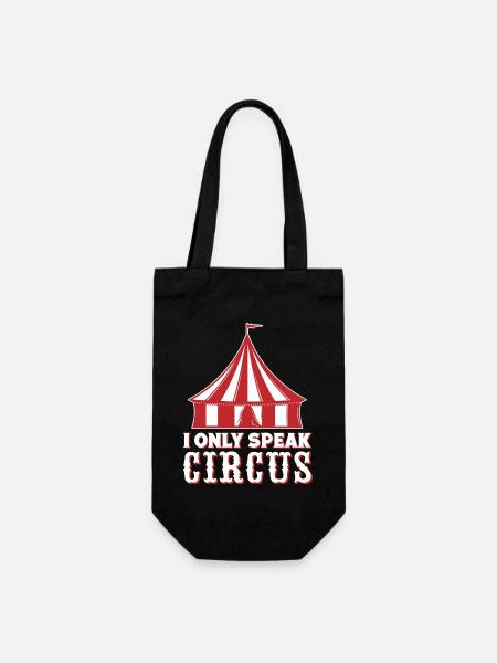Graphisme de cirque I Olny Speak Artistes de cirque Cadeaux - Sac à bouteille - noir
