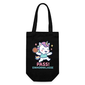 Unicorn Handball Pass, Unicorn Class Assist - Gift Bag for Bottles - black - Front