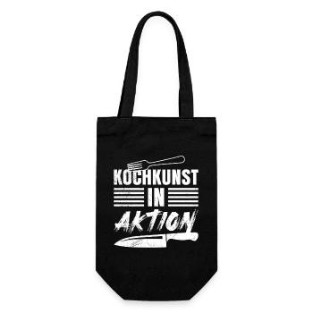 Kitchen expert COOKING ART IN ACTION Fun - Gift Bag for Bottles - black - Front