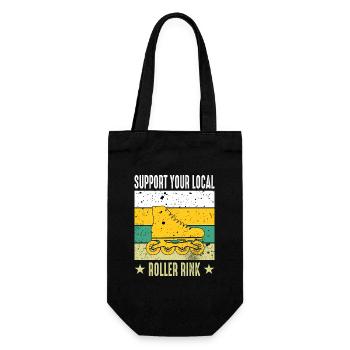 Roller Skates Roller Skates Icons Girls Roller Skate - Gift Bag for Bottles - black - Front