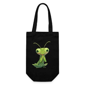 Praying mantises Praying mantis - Gift Bag for Bottles - black - Front