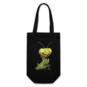 Praying mantises Praying mantis - Gift Bag for Bottles - black - Front