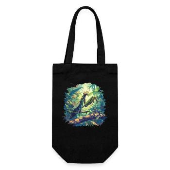 Praying mantises Praying mantis - Gift Bag for Bottles - black - Front