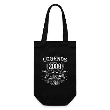 18 Birthday 2008 Legends Vintage Ornament - Gift Bag for Bottles - black - Front