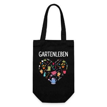 Garden Gardening Hobby Gardener Allotment Garden Funny - Gift Bag for Bottles - black - Front