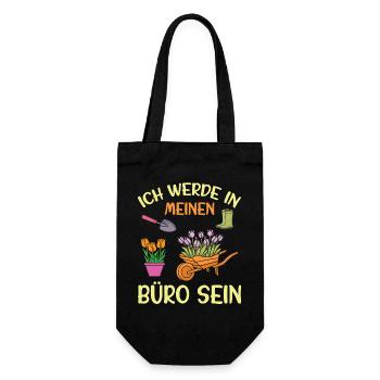 Gardener Saying Gardening Hobby Gardener Allotment Gardener - Gift Bag for Bottles - black - Front