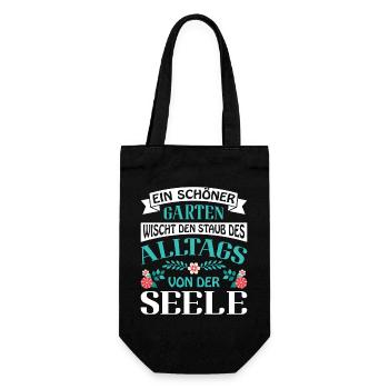 Horticulture Gardener Garden Gardening Sayings - Gift Bag for Bottles - black - Front