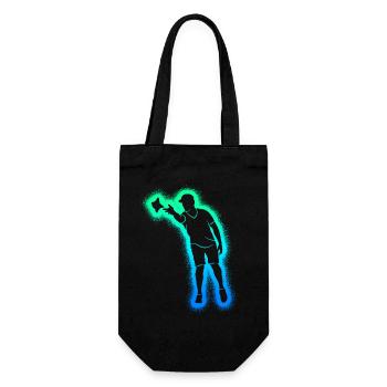 Joueur de cornhole Enfants Garçons Hommes Cornhole - Sac à bouteille - noir - Devant