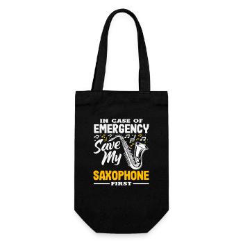 Emergency Save My Saxophone First Drôle - Sac à bouteille - noir - Devant
