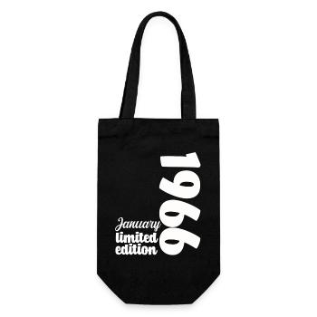 Anniversaire Janvier 1966 Limited Edition Cadeau - Sac à bouteille - noir - Devant