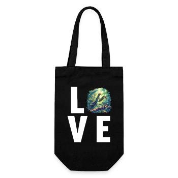 Praying mantises Praying mantis - Gift Bag for Bottles - black - Front
