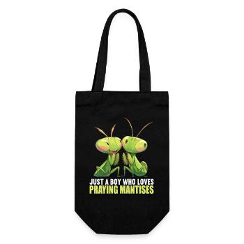 Praying mantises Praying mantis - Gift Bag for Bottles - black - Front