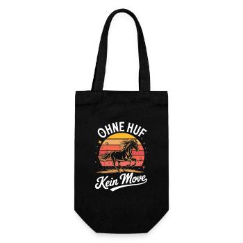 Pas de sabot, pas de mouvement, drôle de diction pour les cavaliers et les cavaliers - Sac à bouteille - noir - Devant