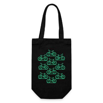 Bicycle - Gift Bag for Bottles - black - Front