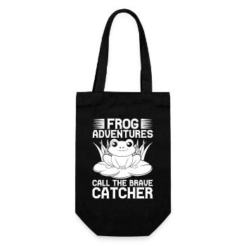 Frog Catcher Adventures Call The Brave Frog - Gift Bag for Bottles - black - Front