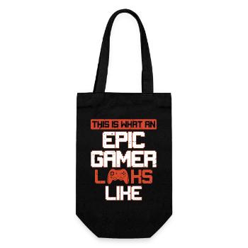 This Is What An Epic Gamer Looks Like Console - Gift Bag for Bottles - black - Front