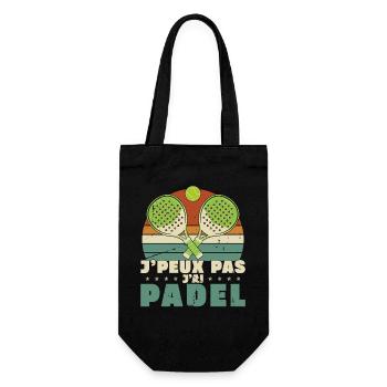 Je peux pas j ai padel - Sac à bouteille - noir - Devant