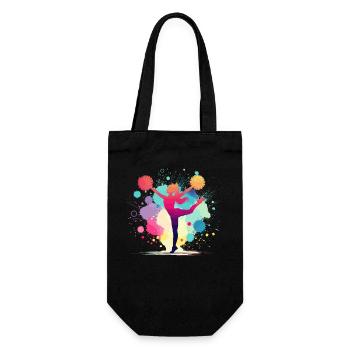 Pom-pom girl, Cheerleading, Cheer, fille - Sac à bouteille - noir - Devant