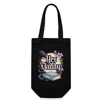 Dark Romance Booktok Yes, Daddy - Sac à bouteille - noir - Devant