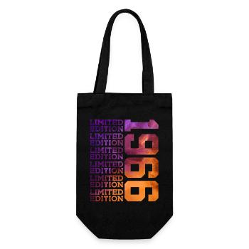 60 Jahre LIMITED EDITION 1966 60. Geburtstag - Geschenkbeutel für Flaschen - Schwarz - Vorne