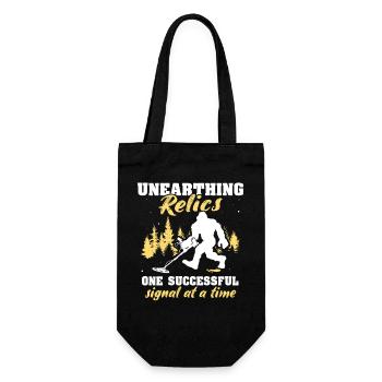 Dirt Fishing Big Foot - Gift Bag for Bottles - black - Front