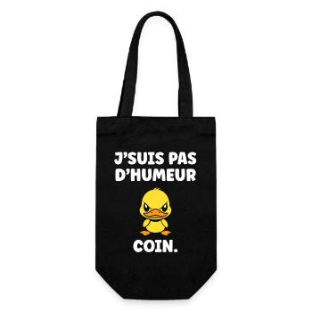 I'M NOT IN THE MOOD CORNER - Gift Bag for Bottles - black - Front