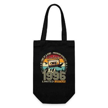 29th Birthday Cassette December 1996 - Gift Bag for Bottles - black - Front