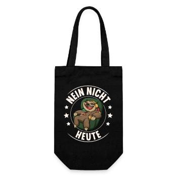 Sloth No Not Today - Gift Bag for Bottles - black - Front
