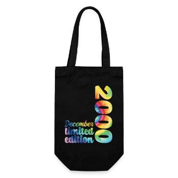 Anniversaire Décembre 2000 Cadeau Tie And Dye Tee - Sac à bouteille - noir - Devant