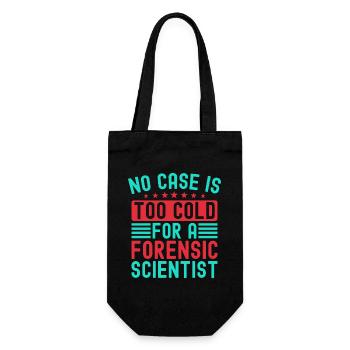 Majeure en sciences forensiques Aucun cas n’est trop froid - Sac à bouteille - noir - Devant