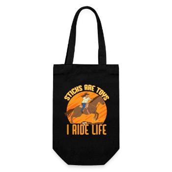 Anti Hobby Horsing - Gift Bag for Bottles - black - Front